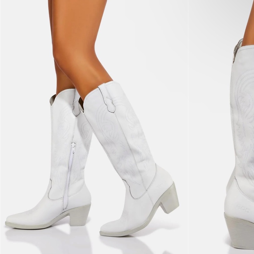 ⭐️NWT ROC White Galveston Cowboy Boots